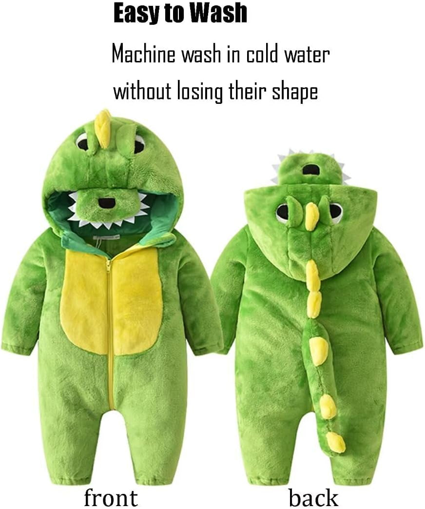 Halloween Baby Green Dinosaur Costumes Toddler Outfit Infants Cosplay Romper 1-60 Months