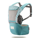 Mint baby carrier with shoulder harness and hip seat