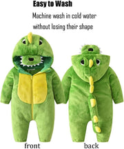 Halloween Baby Green Dinosaur Costumes Toddler Outfit Infants Cosplay Romper 1-60 Months