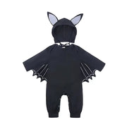 2Pcs/Set Unisex Black Bat Baby Costume Girls Boys My 1St Halloween Outfit Cotton 3-6M 6-9M 9-12M 12-18M