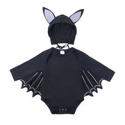2Pcs/Set Unisex Black Bat Baby Costume Girls Boys My 1St Halloween Outfit Cotton 3-6M 6-9M 9-12M 12-18M