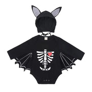 2Pcs/Set Unisex Black Bat Baby Costume Girls Boys My 1St Halloween Outfit Cotton 3-6M 6-9M 9-12M 12-18M