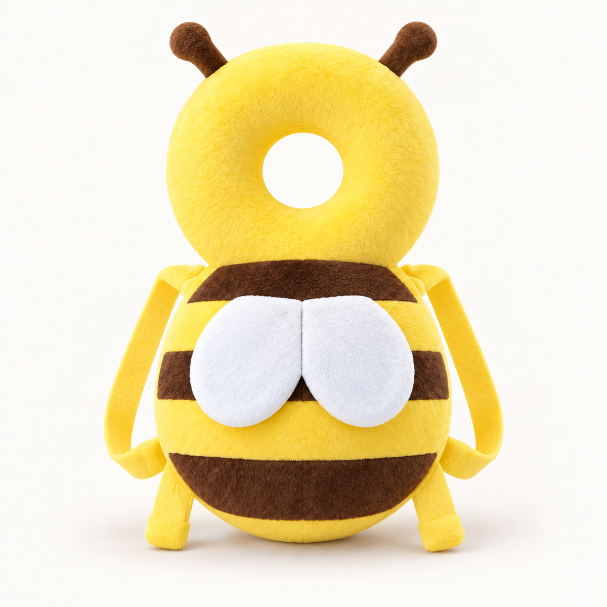 Bee wearable cushion on an ivory background
