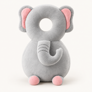 Elephant wearable cushion on an ivory background